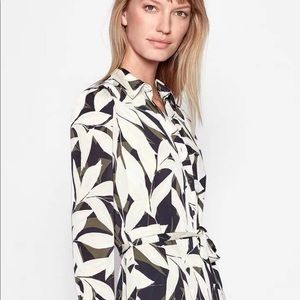 New Equipment Rosalee Long Sleeve Shirtdress sizem